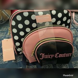 Juicy couture 3 pc travel bag set